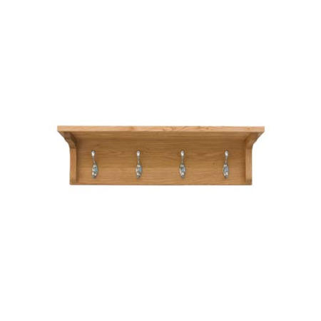 Baumhaus Mobel Solid Oak Wall Coat Rack