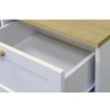 Seconique Arcadia 2 Drawer Bedside Table in White and Ash Wood