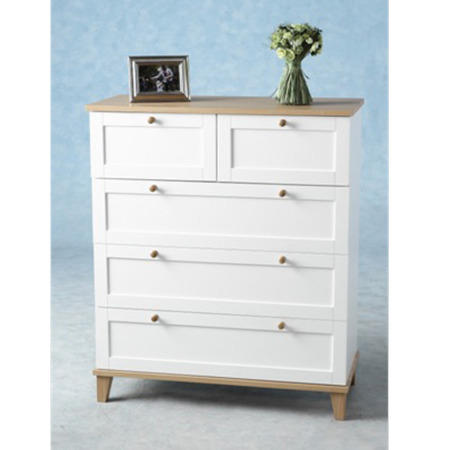 Seconique Arcadia Ash 3+2 Drawer Chest