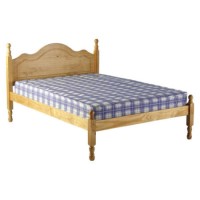 Seconique Sol Pine Double Bed Frame with Mattress