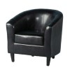 Seconique Tempo Tub Chair in Black Faux Leather