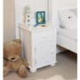Baumhaus Nutkin Nursery White Solid Ash Bedside Table