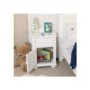 Baumhaus Nutkin Nursery White Solid Ash Bedside Table
