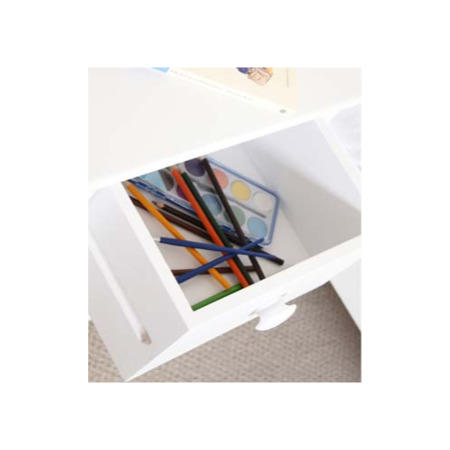 Baumhaus Nutkin Nursery White Solid Ash Bedside Table