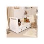 Nipper Nursery White Solid Ash Cot Bed - cot