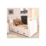 Nipper Nursery White Solid Ash Cot Bed - cot