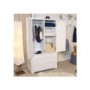 Baumhaus Nutkin Nursery White Solid Ash 2 Door Wardrobe