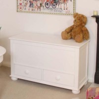 Baumhaus Nutkin Nursery White Solid Ash Toy Box
