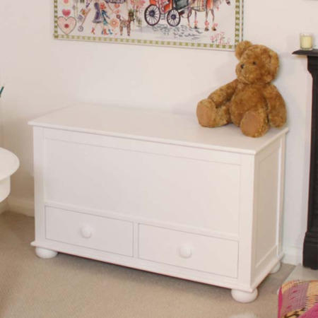 Baumhaus Nutkin Nursery White Solid Ash Toy Box