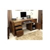 Baumhaus Shiro Solid Walnut Twin Pedestal Desk