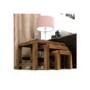 Baumhaus Shiro Solid Walnut Nest of Tables