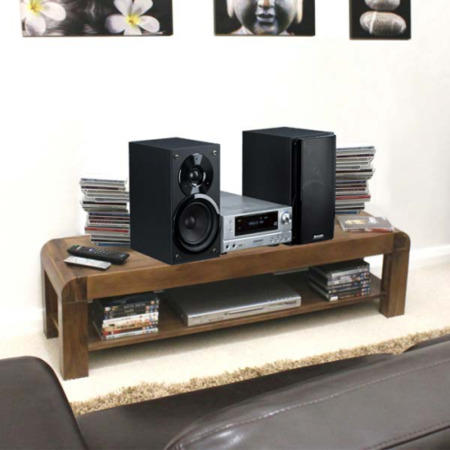 Baumhaus Shiro Solid Walnut Hifi Cabinet