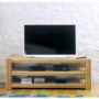 Baumhaus Aston Solid Oak Open Widescreen TV Stand 