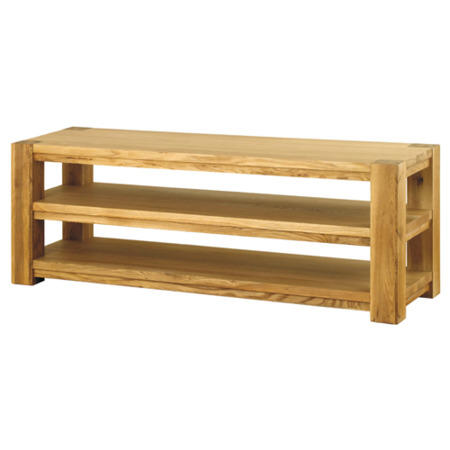 Baumhaus Aston Solid Oak Open Widescreen TV Stand 