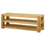 Baumhaus Aston Solid Oak Open Widescreen TV Stand 