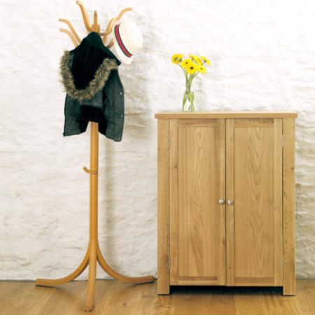Baumhaus Aston Solid Oak Shoe Cabinet