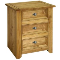 Core Products Amalfi 3 Drawer Bedside Table
