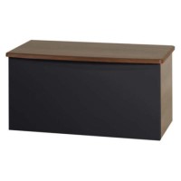 Welcome Furniture Hatherley High Gloss Blanket Box in Walnut and Black