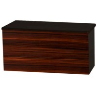 Welcome Furniture Hatherley High Gloss Blanket Box in Black and Ebony