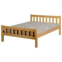 Seconique Carlow Solid Pine Double Bed Frame