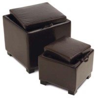 Relaxateeze Victor Upholstered Two in One Footstool