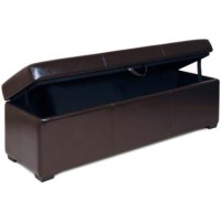 Relaxateeze Victor Upholstered Ottoman Bench