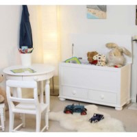 Baumhaus Nutkin Nursery White Solid Ash 3 Piece Furniture Set