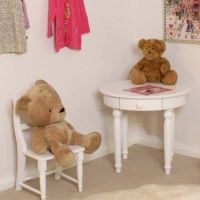 Baumhaus Nutkin Nursery White Solid Ash Table and Chair Set