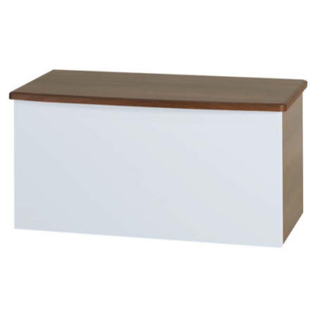 Welcome Furniture Hatherley High Gloss Blanket Box in Walnut and White