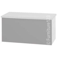 Welcome Furniture Hatherley Blanket Box in White and Steel