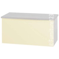 Welcome Furniture Hatherley High Gloss Blanket Box in White and Cream