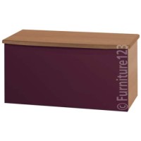 Welcome Furniture Hatherley High Gloss Blanket Box in Oak and Purple