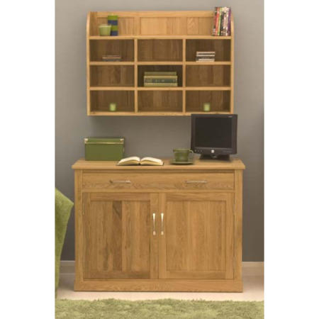 Baumhaus Mobel Solid Oak 2 Piece Home Office Furniture Set