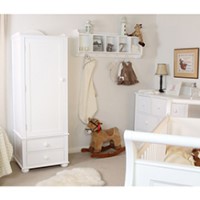 Baumhaus Nutkin Nursery White Solid Ash 3 Piece Large Storage Furniture Set