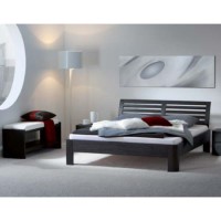 Hasena Herbert Solid Oak Bed Frame in Black - continental double