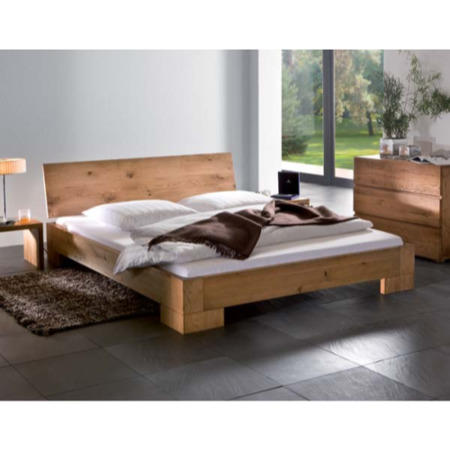 Hasena Amigo Solid Oak Bed Frame - continental double