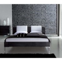 Hasena Bertos Solid Oak Bed Frame in Black - continental double