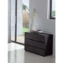 Tara Solid Oak 3 Drawer Chest in Black