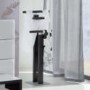 Kari Solid Oak Clothes Stand in Black