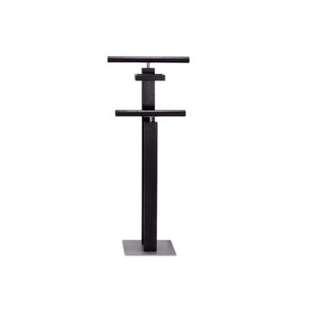 Kari Solid Oak Clothes Stand in Black