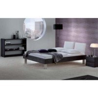 Hasena Neville Solid Oak Bedroom Set in Black - continental kingsize