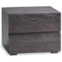 Hasena Tara Solid Oak 2 Drawer Bedside Table in Black