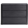 Hasena Kari Solid Oak 3 Drawer Chest in Black