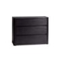 Hasena Kari Solid Oak 3 Drawer Chest in Black