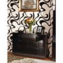 Welcome Furniture Emmeline High Gloss 3+3 Drawer Chest in Black