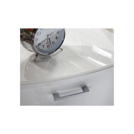 Welcome Furniture Emmeline High Gloss 3 Drawer Chest in White