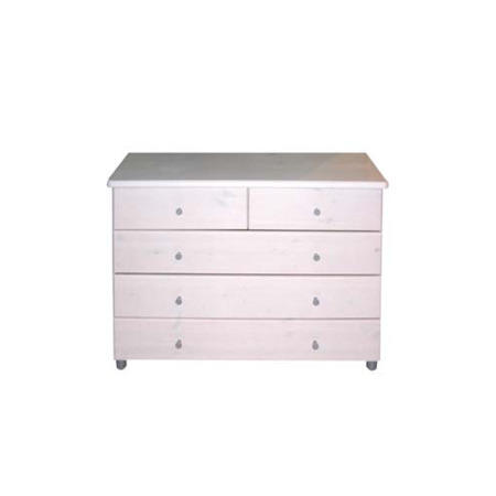 Mansa Solid Pine 32 Drawer Chest in White