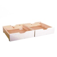 Mansa Solid Pine Underbed Drawers in White