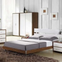 LPD Milan High Gloss Bed Frame - double 