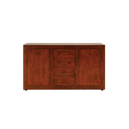 Islar Solid Wood 2 Door 6 Drawer Sideboard - 